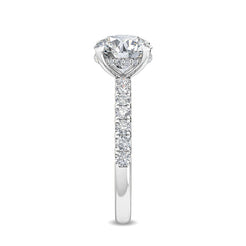 Classic Solitaire Pave Band otrodiamonds