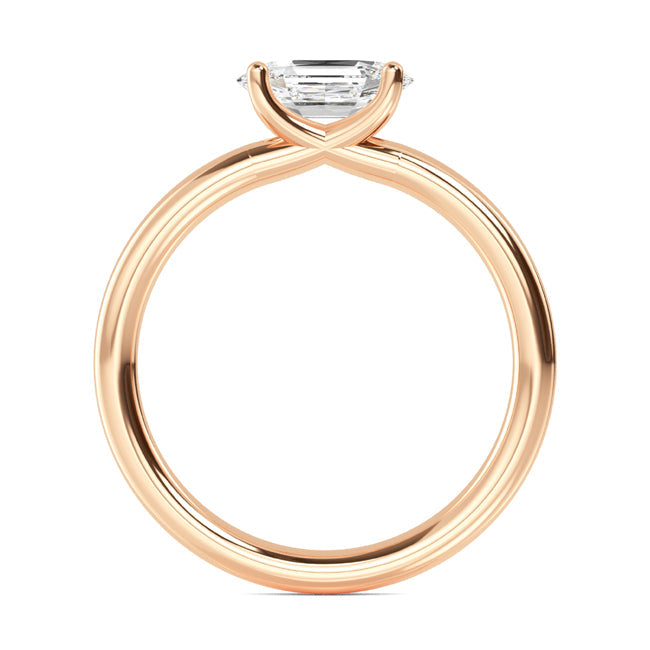 Solitaire Hexagon cut Ring otrodiamonds