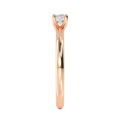 Solitaire Hexagon cut Ring otrodiamonds
