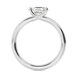 Solitaire Hexagon cut Ring otrodiamonds