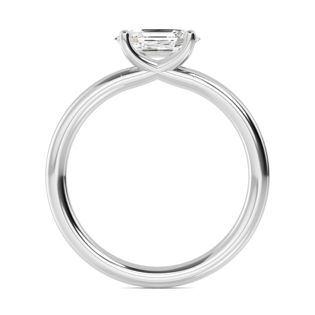 Solitaire Hexagon cut Ring otrodiamonds