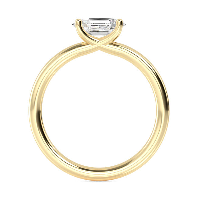 Solitaire Hexagon cut Ring otrodiamonds
