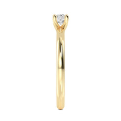 Solitaire Hexagon cut Ring otrodiamonds