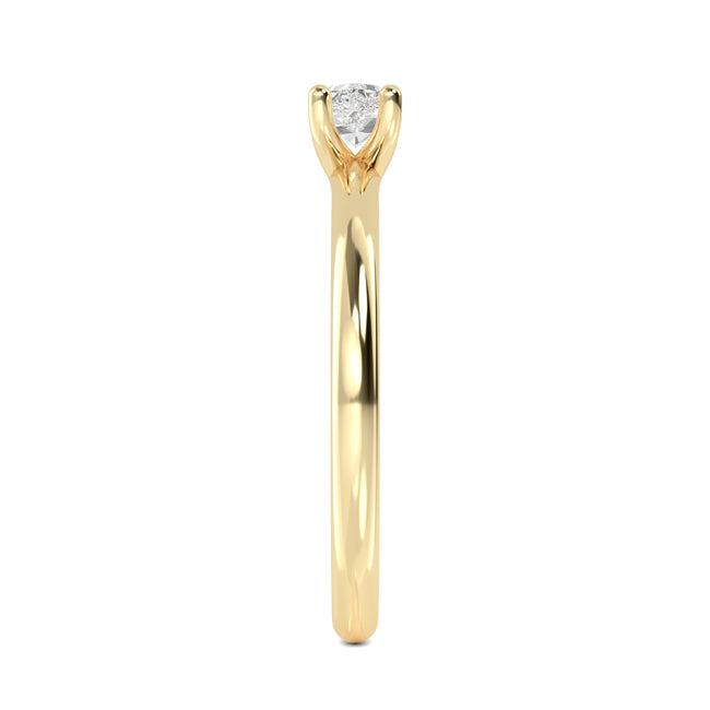 Solitaire Hexagon cut Ring otrodiamonds