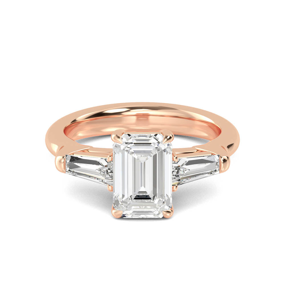 Trilliant Emerald  Band otrodiamonds