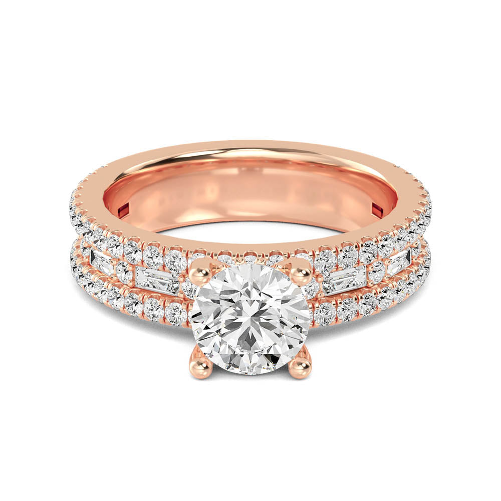 Classic Halo Engagement Ring otrodiamonds