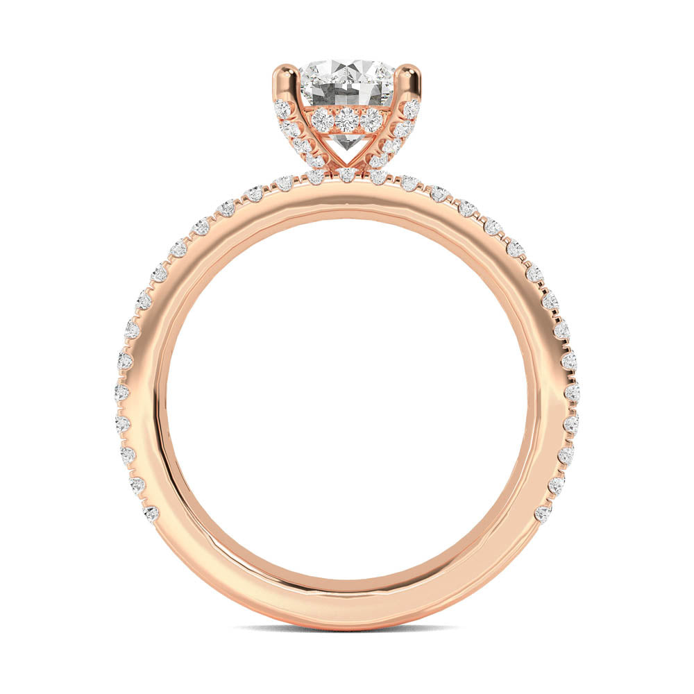 Classic Halo Engagement Ring otrodiamonds