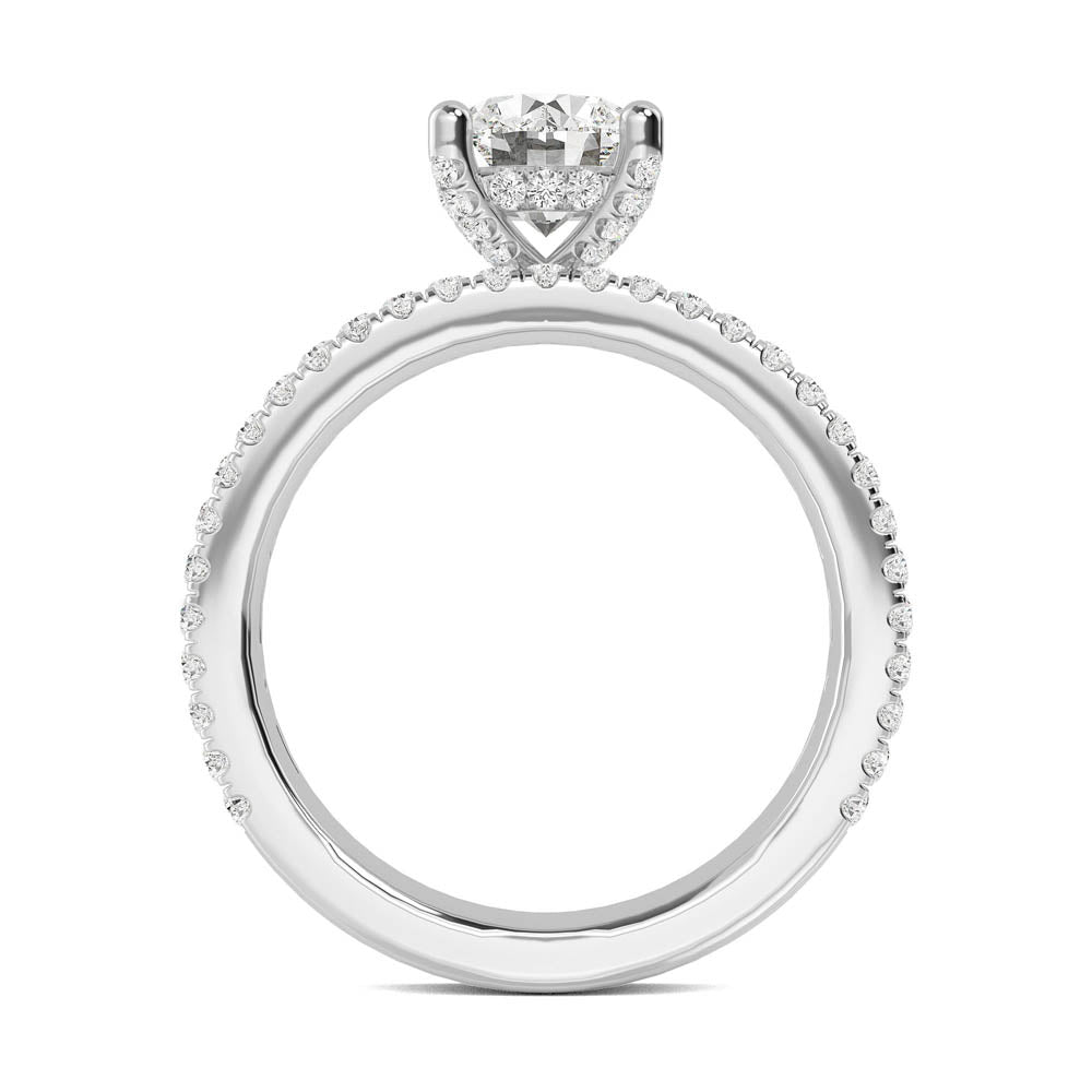 Classic Halo Engagement Ring otrodiamonds