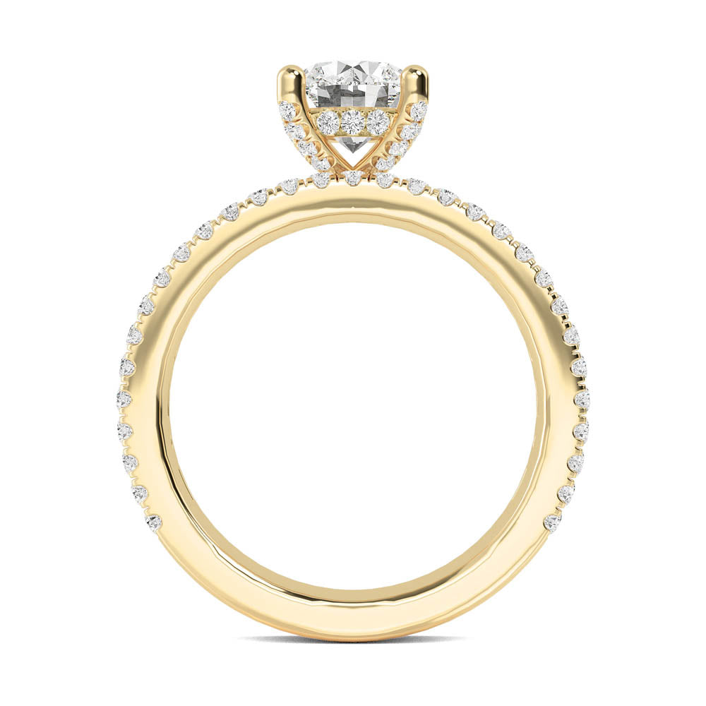 Classic Halo Engagement Ring otrodiamonds