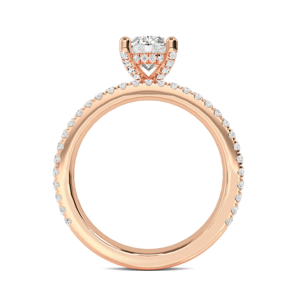 Classic Halo Engagement Ring otrodiamonds