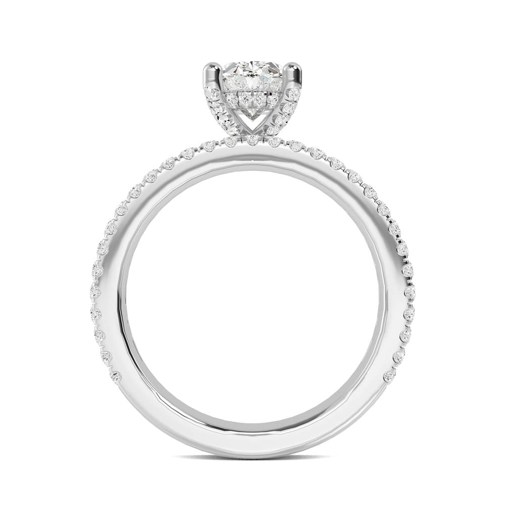 Classic Halo Engagement Ring otrodiamonds