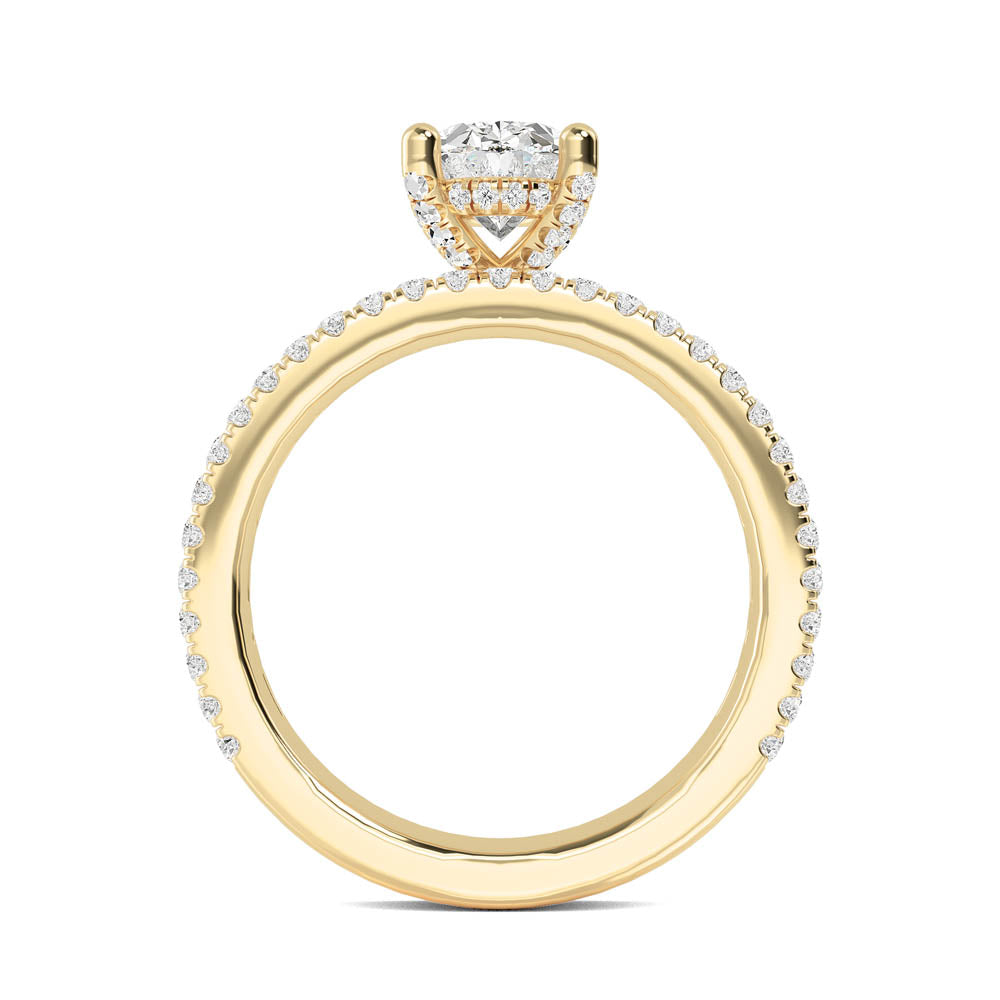 Classic Halo Engagement Ring otrodiamonds