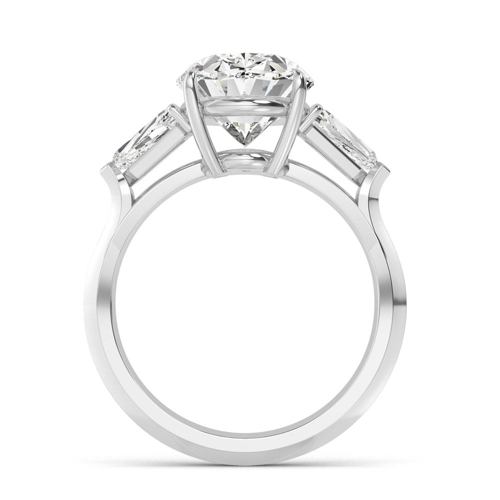 3 Stone Oval Engagement Ring