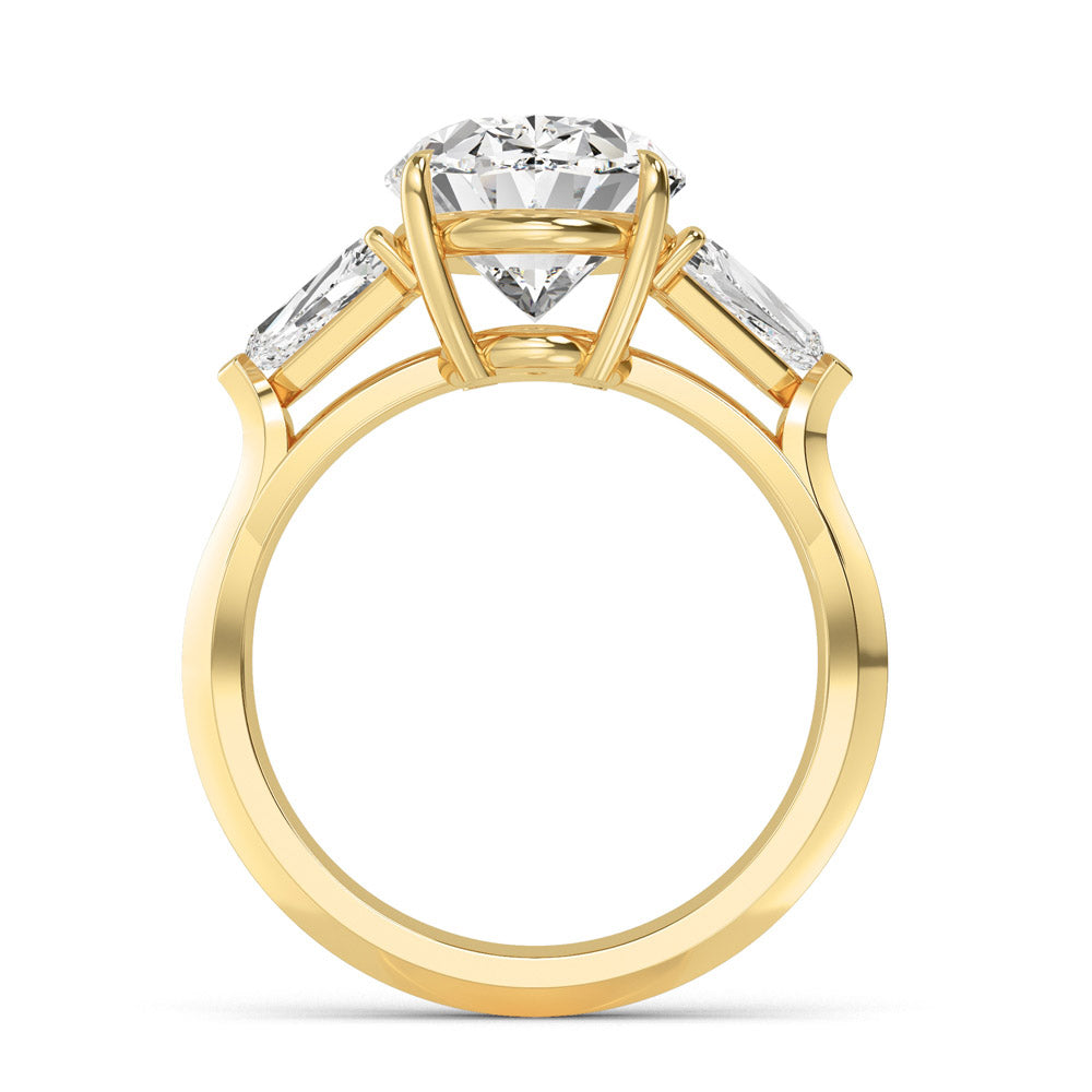 3 Stone Oval Engagement Ring