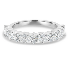 Round and Marquise Accent Wedding Ring otrodiamonds