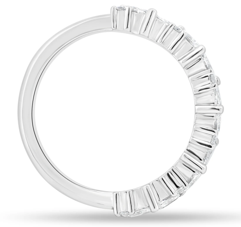 Round and Marquise Accent Wedding Ring otrodiamonds