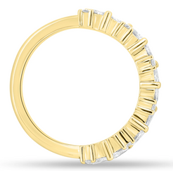 Round and Marquise Accent Wedding Ring otrodiamonds